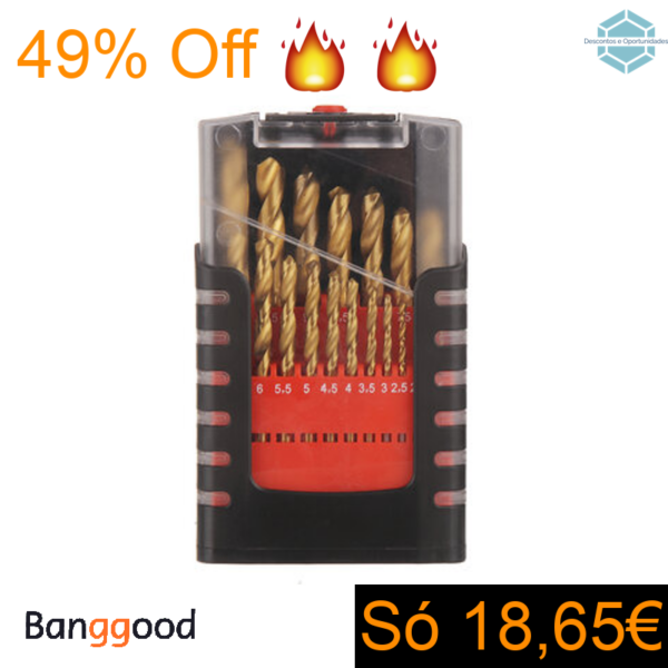 19PCS Twist Drill Bi...